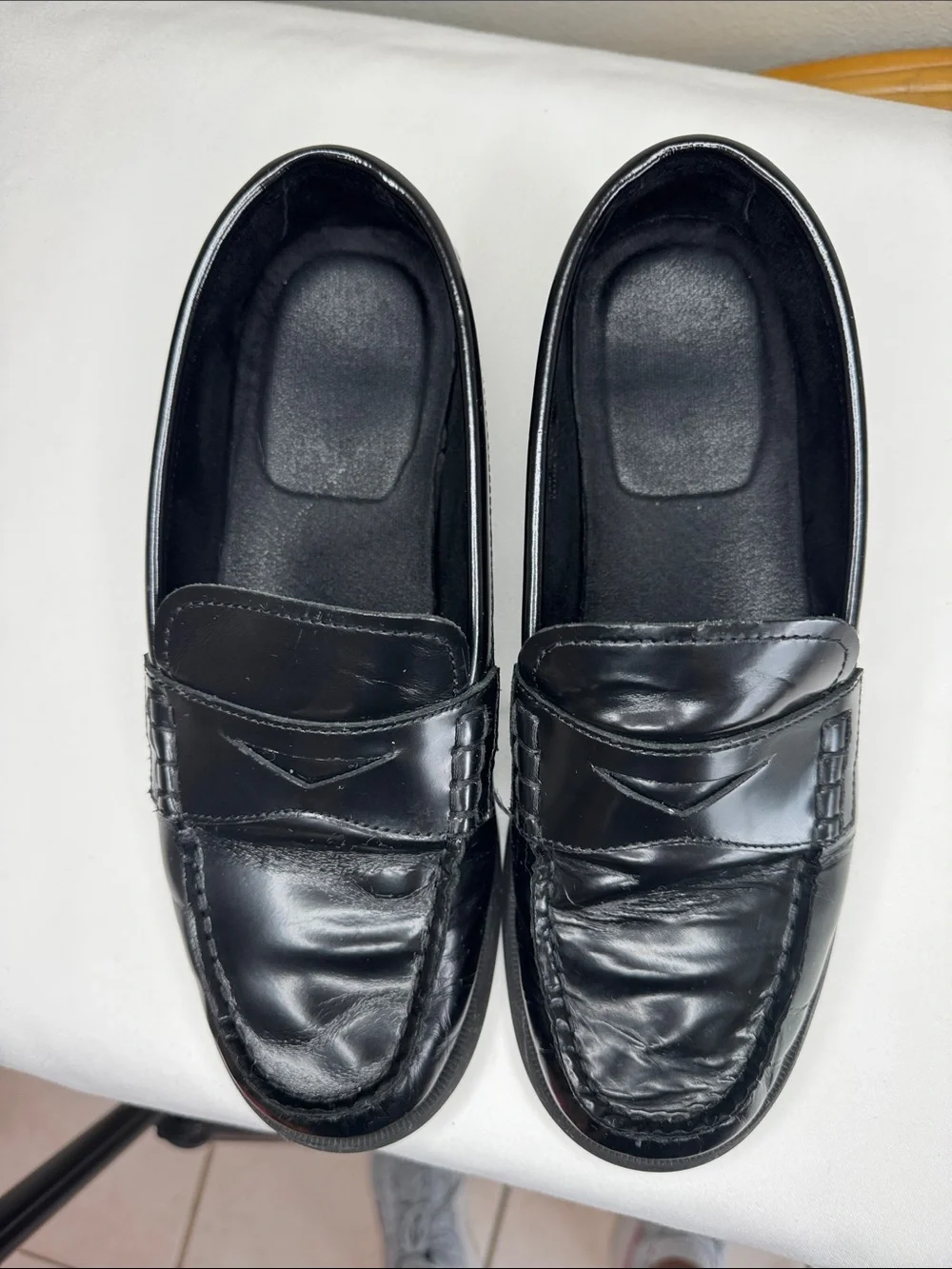 Florsheim Croquet Jr Boys Moc Toe Penny Loafers. Sz Big Kid 7.